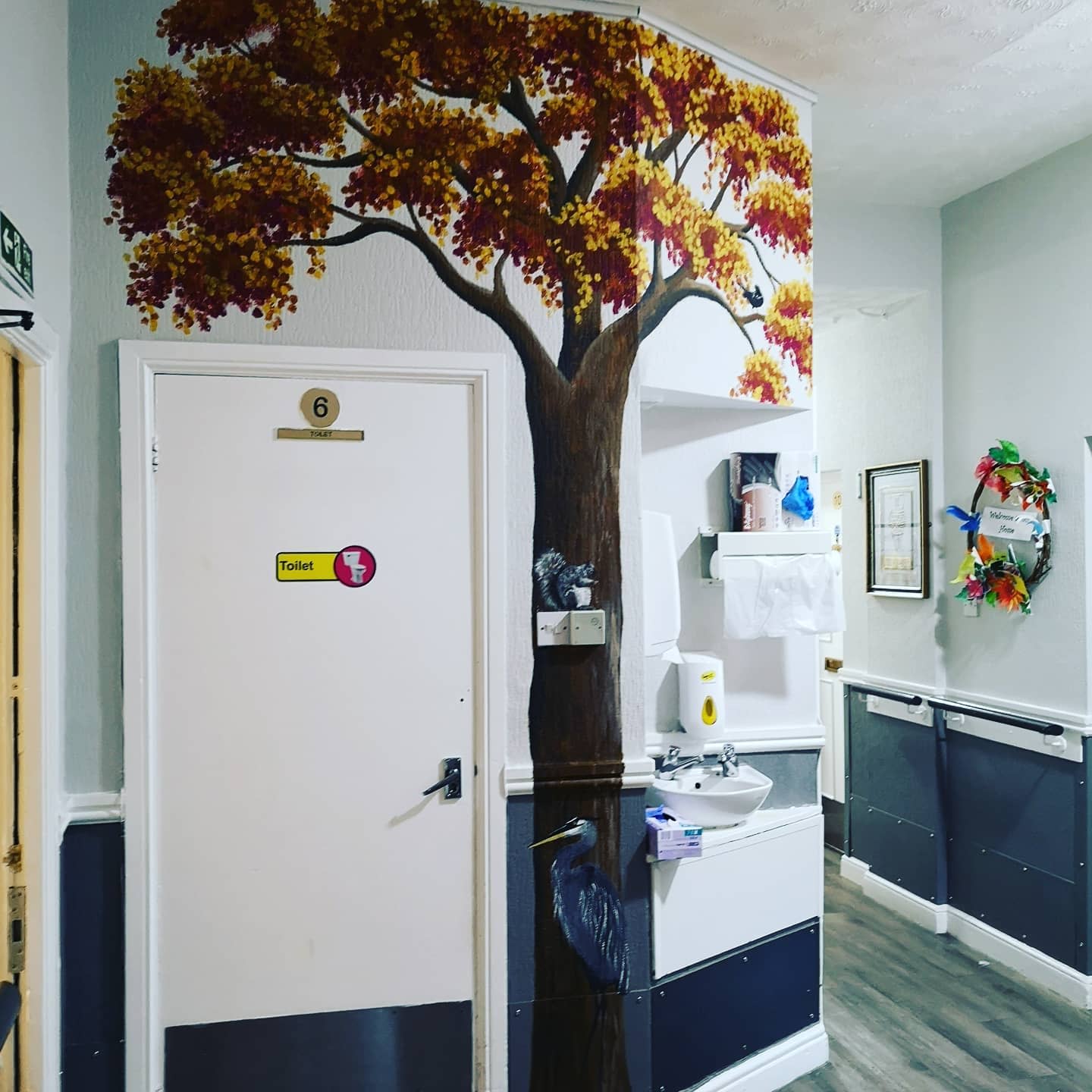 hand painted tree in doctors 